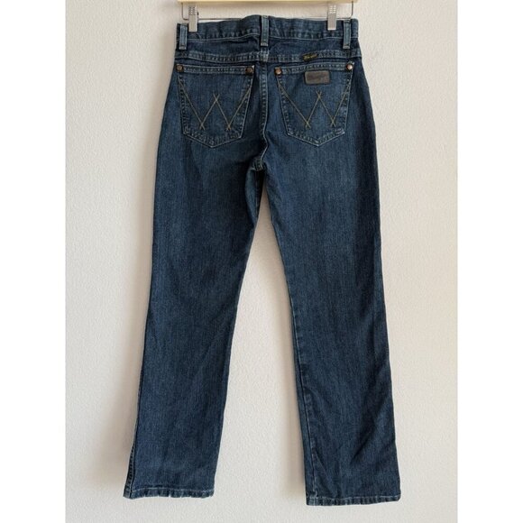 Wrangler Retro Jeans Boys Size 16 Dark Wash Western Cowboy Adjustable Waist Boot - Picture 3 of 13